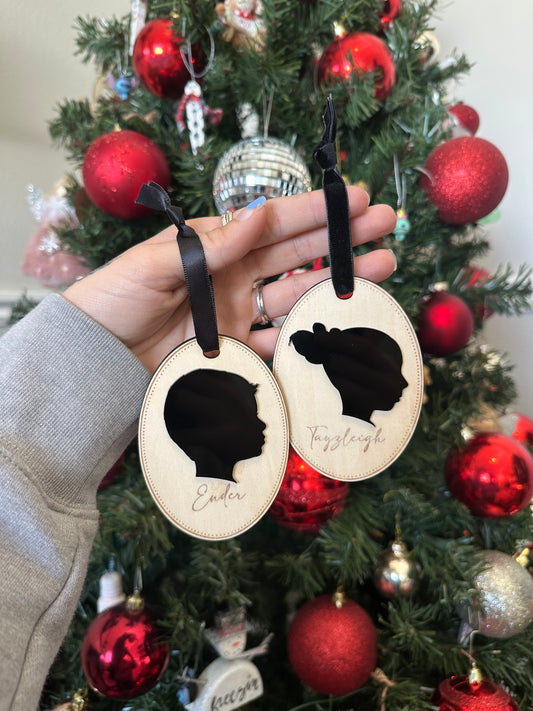 silhouette ornaments